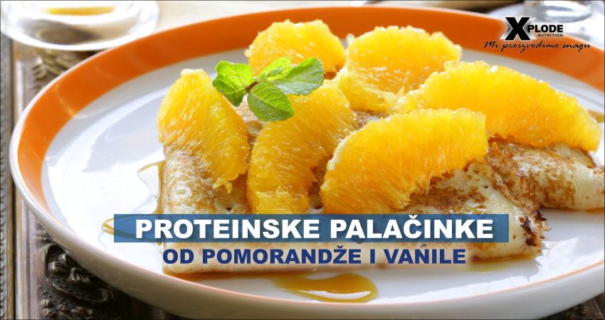 Proteinske palačinke od pomorandže i vanile