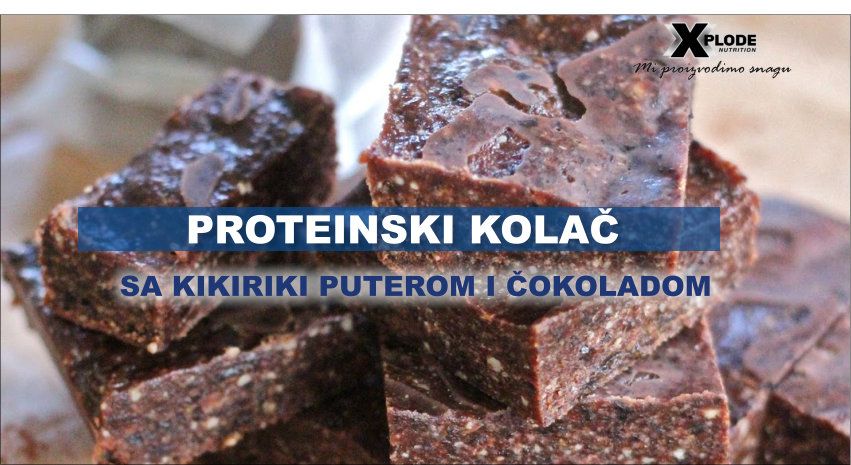 Proteinski kolač s kikiriki puterom i čokoladom - Xplode Nutrition