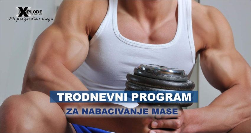 Trodnevni program za nabacivanje mase